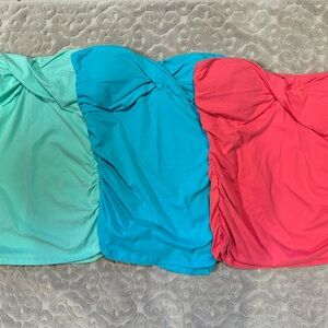 3 Bodycon Bandeau Ruched Bra Tops M Venus tube tops.